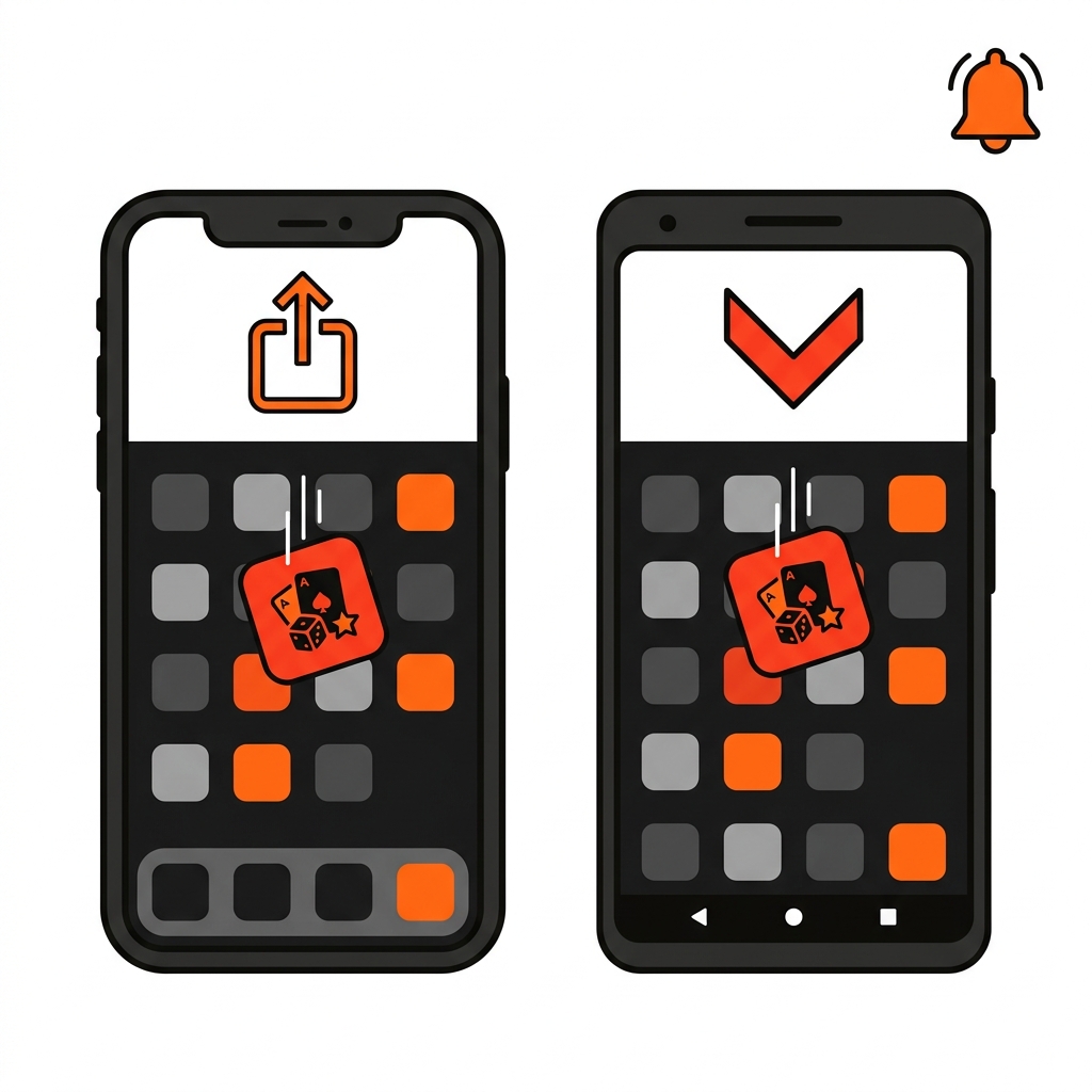 Installing the Bizzo Casino progressive web app on iPhone and Android