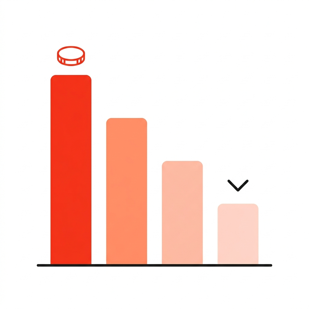Bizzo welcome package match rates falling from 125% to 25% across four deposits